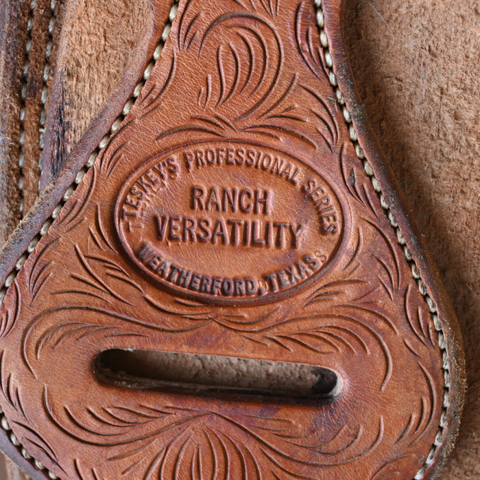 15.5" USED TESKEY'S RANCH VERSATILITY SADDLE Saddles - Used Teskey's Saddlery