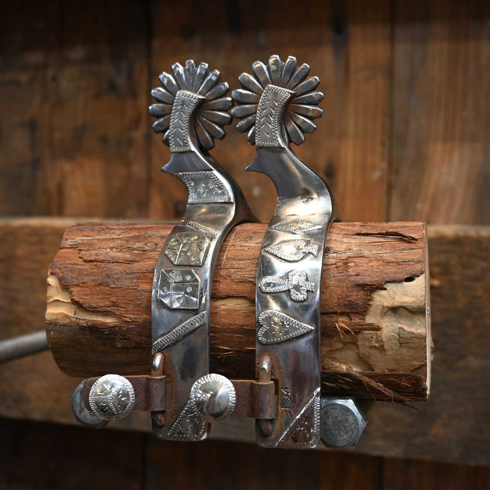 Ricky Trammell Silver & Copper Mounted Spurs