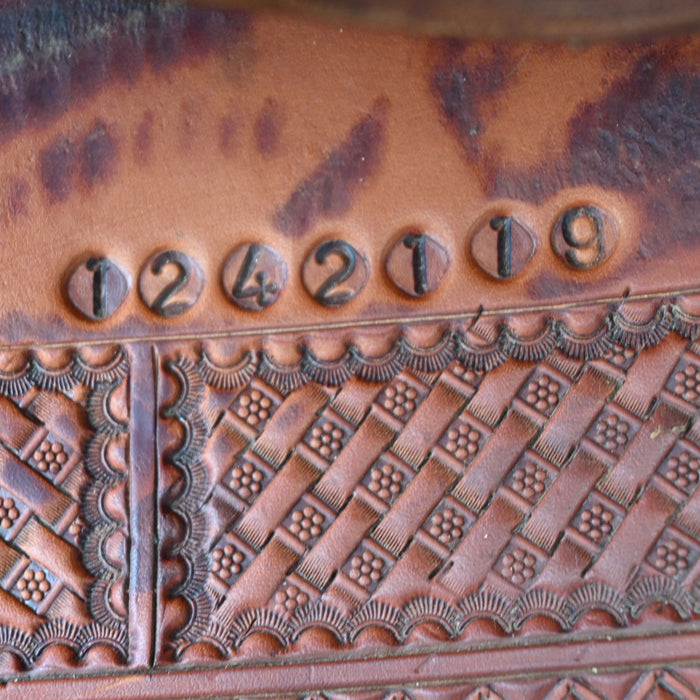 14.5" USED COATS TEAM ROPING SADDLE