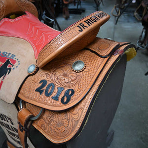 14" USED OUTLAW ROPING SADDLE