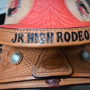 14" USED OUTLAW ROPING SADDLE