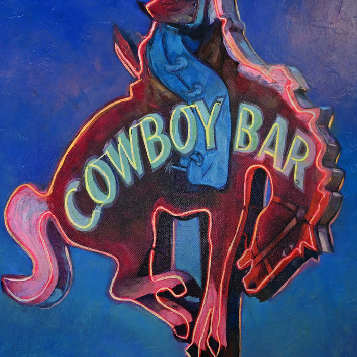 Cowboy Bar Neon by Jennifer Johnson Collectibles Jennifer Johnson