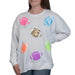 Mud Pie Women's Game Day Sparkle Sweatshirt - White WOMEN - Clothing - Pullovers & Hoodies Mud Pie