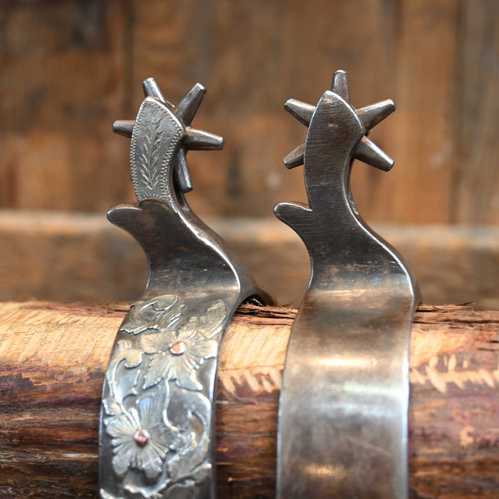 Damon Garren 6pt Silver Mounted Spurs