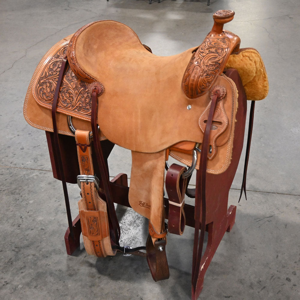 16" JEFF SMITH COW HORSE SADDLE Saddles Jeff Smith