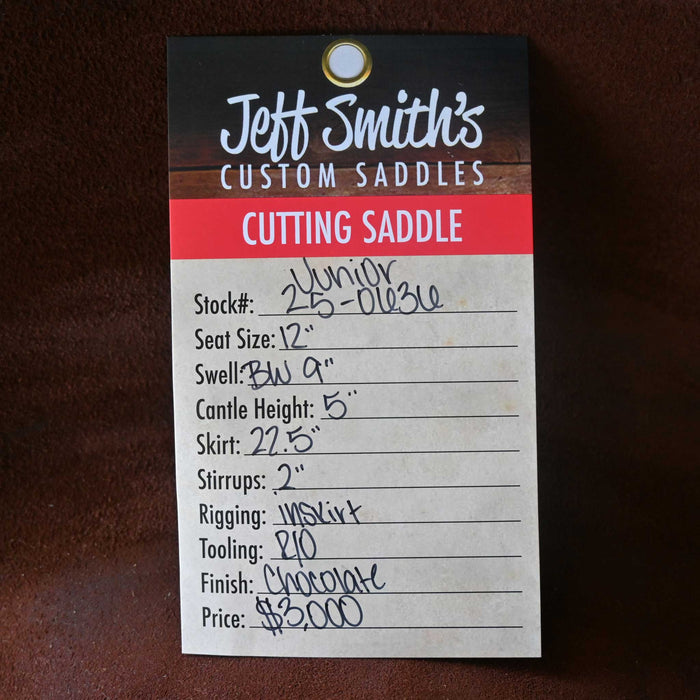 12" JUNIOR JEFF SMITH BUSTER WELCH CUTTING SADDLE Saddles - New Jeff Smith