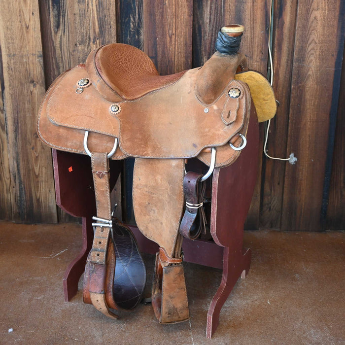 14.5" SLONE SADDLES TEAM ROPING SADDLE
