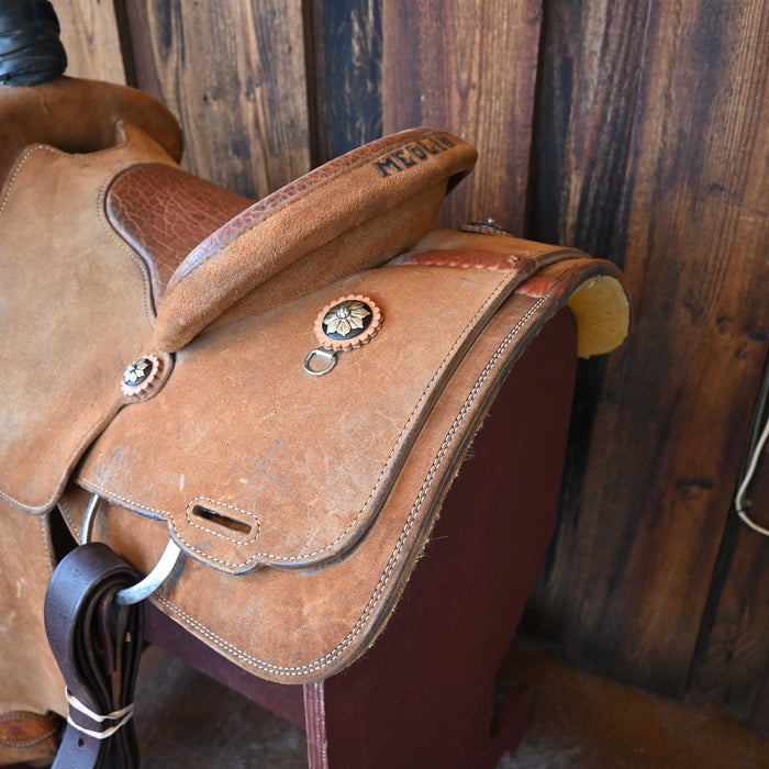 14.5" SLONE SADDLES TEAM ROPING SADDLE