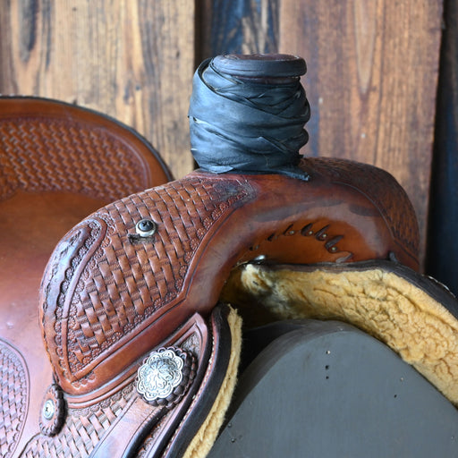 15" USED LANGERUD CUSTOM RANCH SADDLE Saddles - Used Langerud Custom Saddles