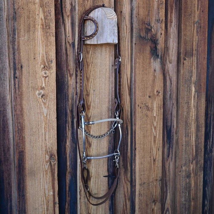 Hackamore Bridle Rig w/Single Ear Headstall