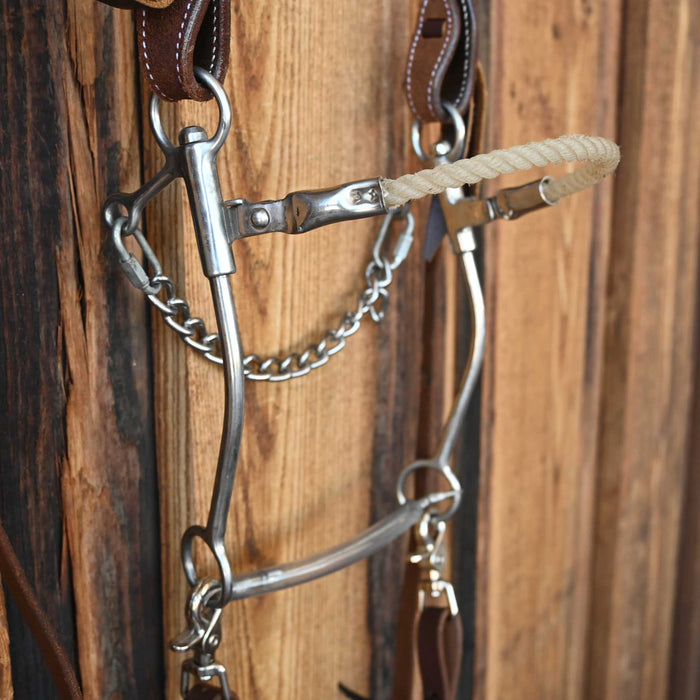 Hackamore Bridle Rig w/Single Ear Headstall