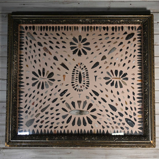 Early 1900's Framed Nevada Points w/538 Arrowheads - Frame is dated back to the 1800's Collectibles MISC