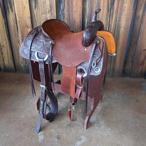 15.5" JEFF SMITH BEAU GALYEAN CUTTING SADDLE Saddles - New Jeff Smith