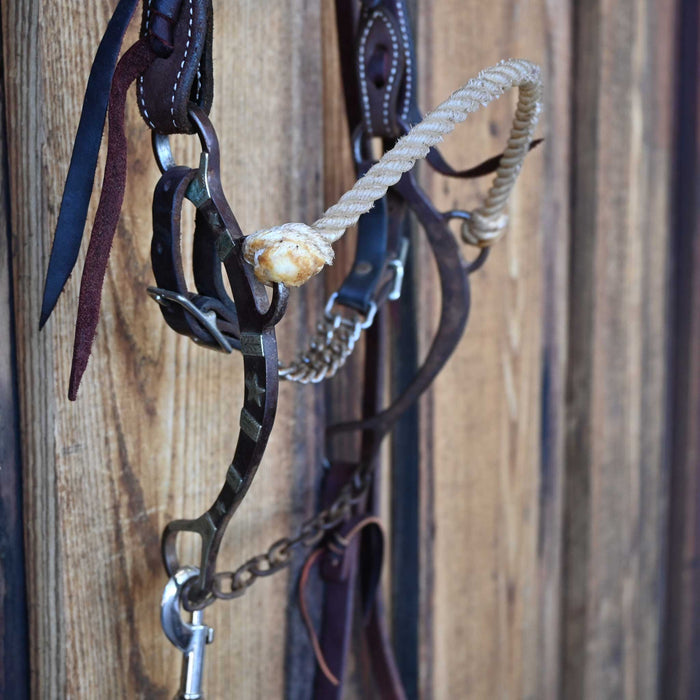 Classic Equine Hackamore Bridle Rig w/Browband Headstall