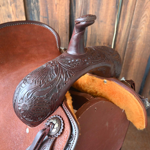 15.5" JEFF SMITH BEAU GALYEAN CUTTING SADDLE Saddles - New Jeff Smith