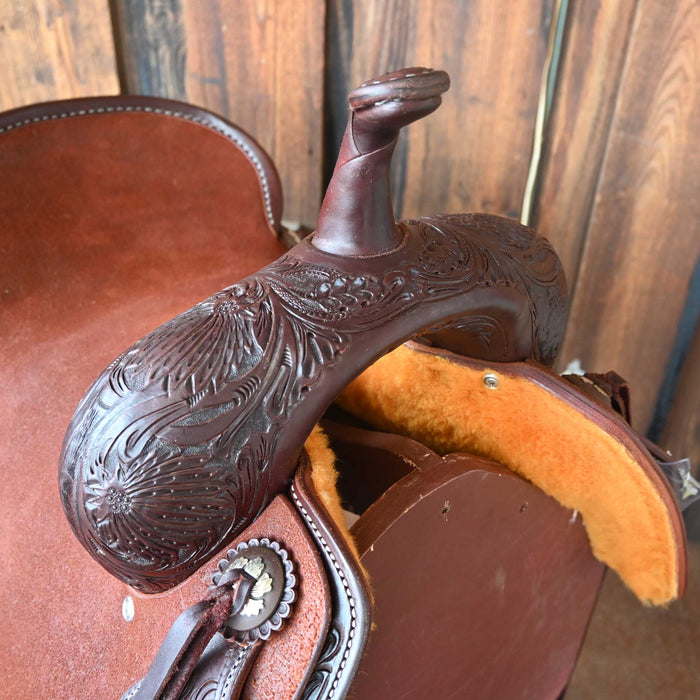 15.5" JEFF SMITH BEAU GALYEAN CUTTING SADDLE Saddles - New Jeff Smith