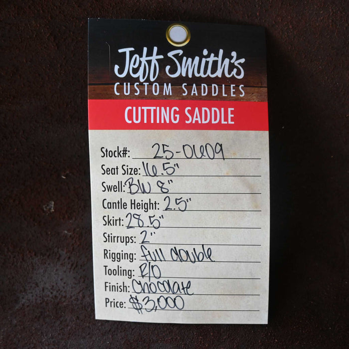 16.5" JEFF SMITH BUSTER WELCH CUTTING SADDLE Saddles - New Jeff Smith
