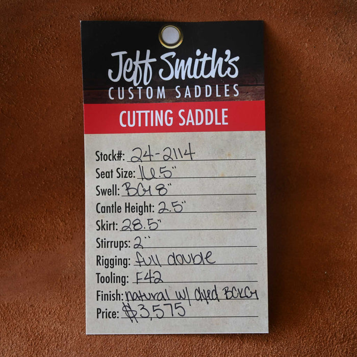 16.5" JEFF SMITH BEAU GALYEAN CUTTING SADDLE Saddles - New Jeff Smith