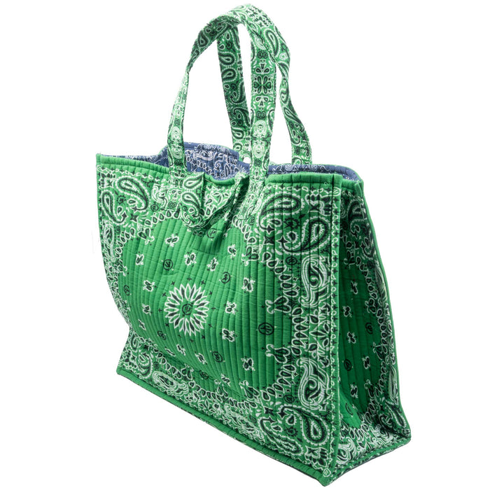 Green Bandana Tote Bag