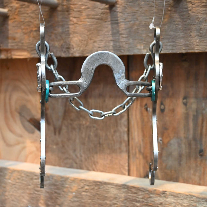 Paul Petska Solid Washer Port Bit w/Silver Spotted Conchos