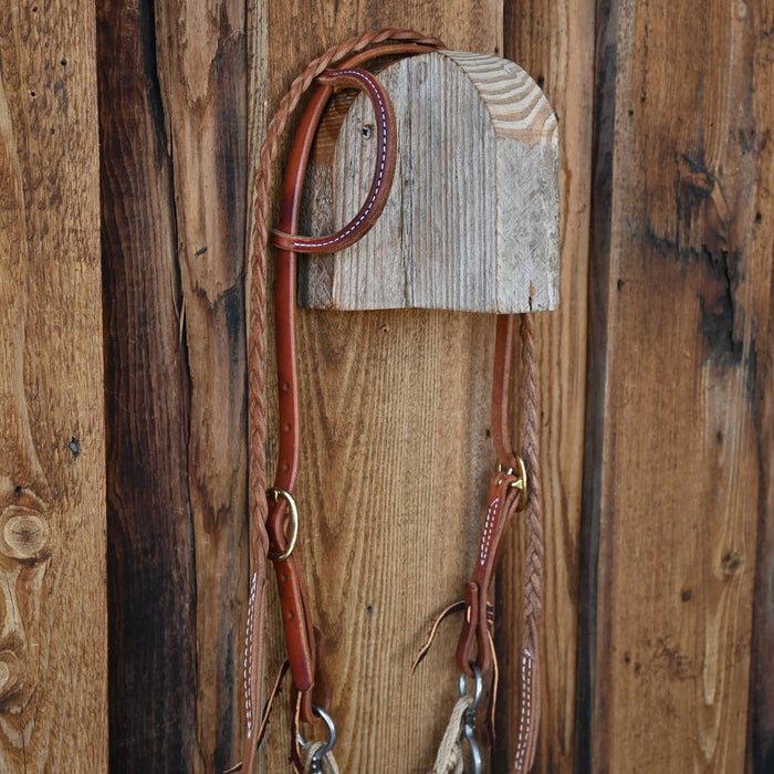 Twisted Wire Snaffle Gag Bridle Rig w/All New Leather