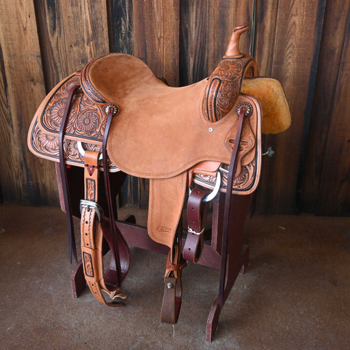 16.5" JEFF SMITH BEAU GALYEAN CUTTING SADDLE Saddles - New Jeff Smith