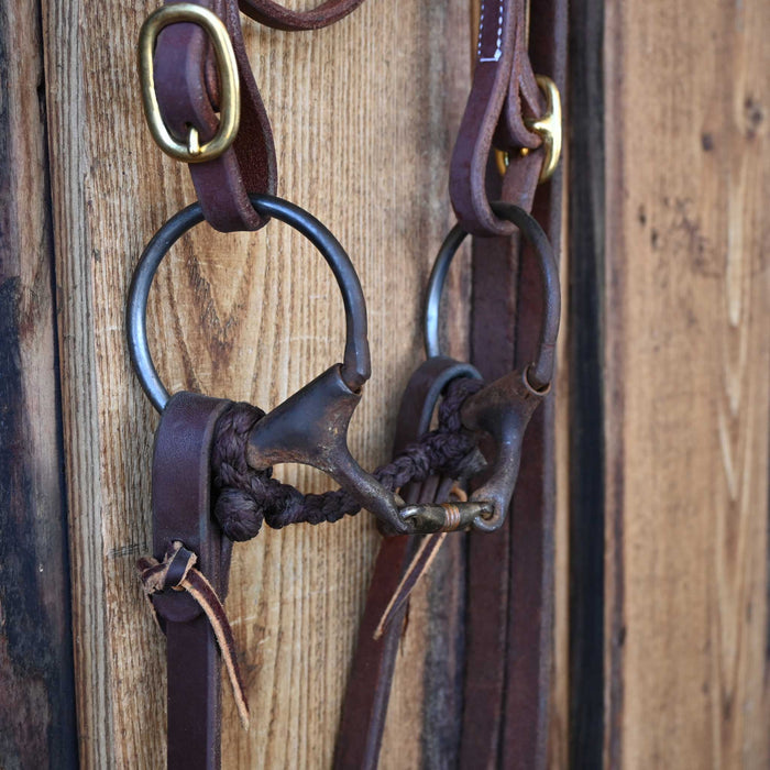 D-Ring Dogbone Bridle Rig w/Browband Headstall