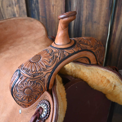 16.5" JEFF SMITH BEAU GALYEAN CUTTING SADDLE Saddles - New Jeff Smith
