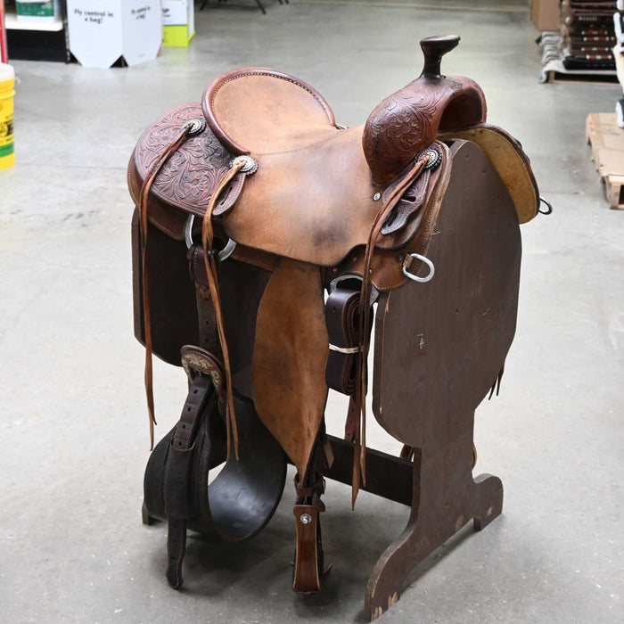 15" USED CACTUS RANCH SADDLE Saddles - Used CACTUS SADDLERY