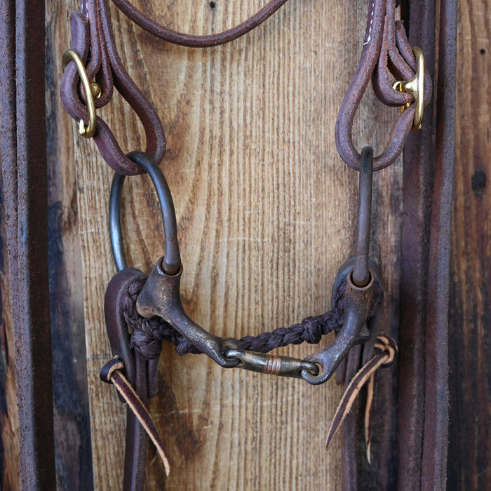 D-Ring Dogbone Bridle Rig w/Browband Headstall