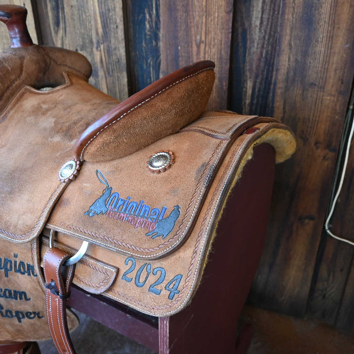14" USED G & C TEAM ROPING SADDLE