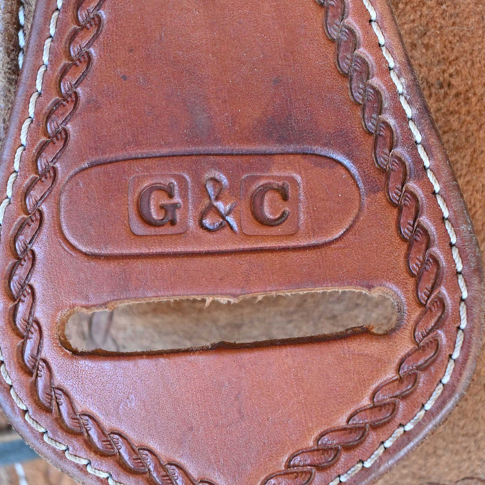 14" USED G & C TEAM ROPING SADDLE