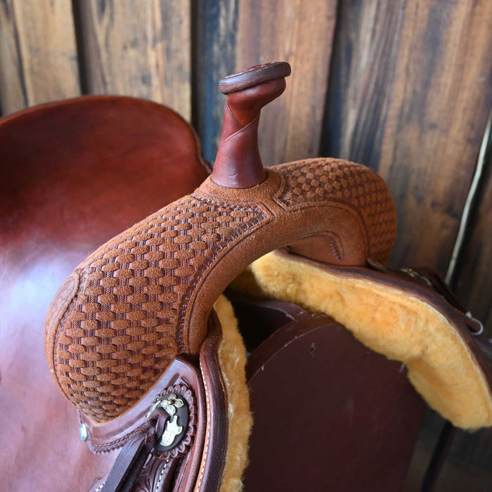 15.5" JEFF SMITH BEAU GALYEAN CUTTING SADDLE Saddles - New Jeff Smith