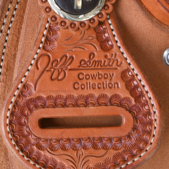 14" USED JEFF SMITH CALF ROPING SADDLE