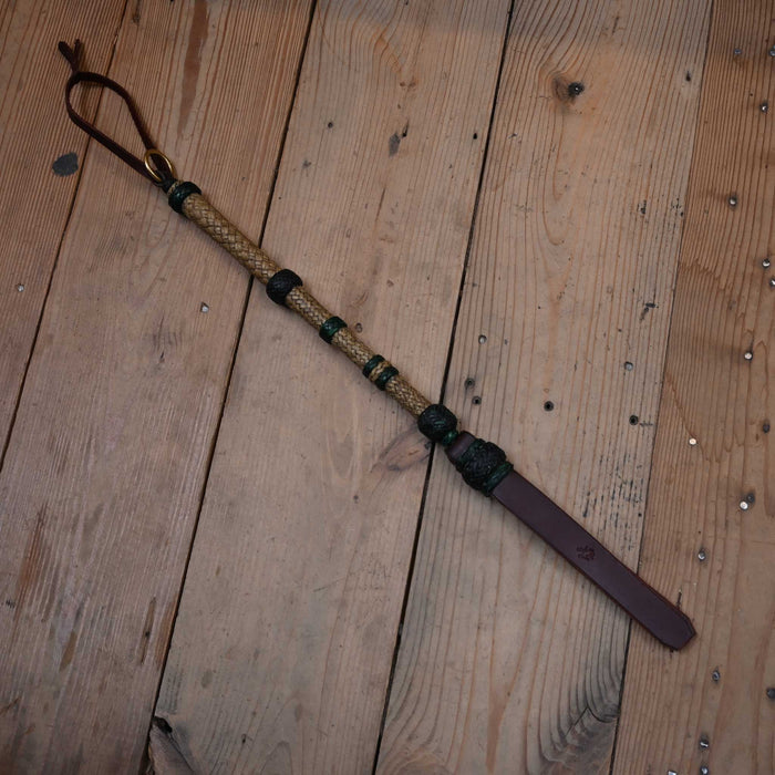 23 1/2" Bronc Willoughby quality made Braided Rawhide Quirt Tack - Whips, Crops & Quirts Bronc Willoughby