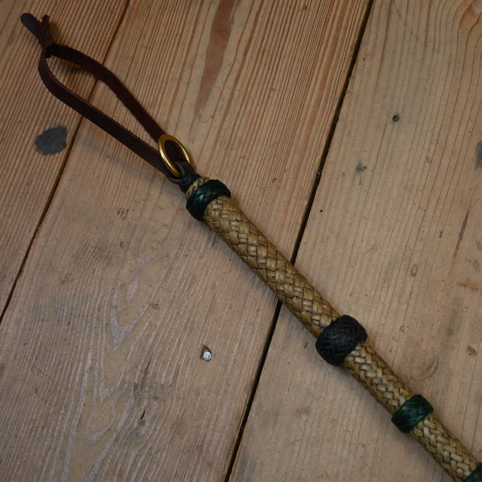 23 1/2" Bronc Willoughby quality made Braided Rawhide Quirt Tack - Whips, Crops & Quirts Bronc Willoughby