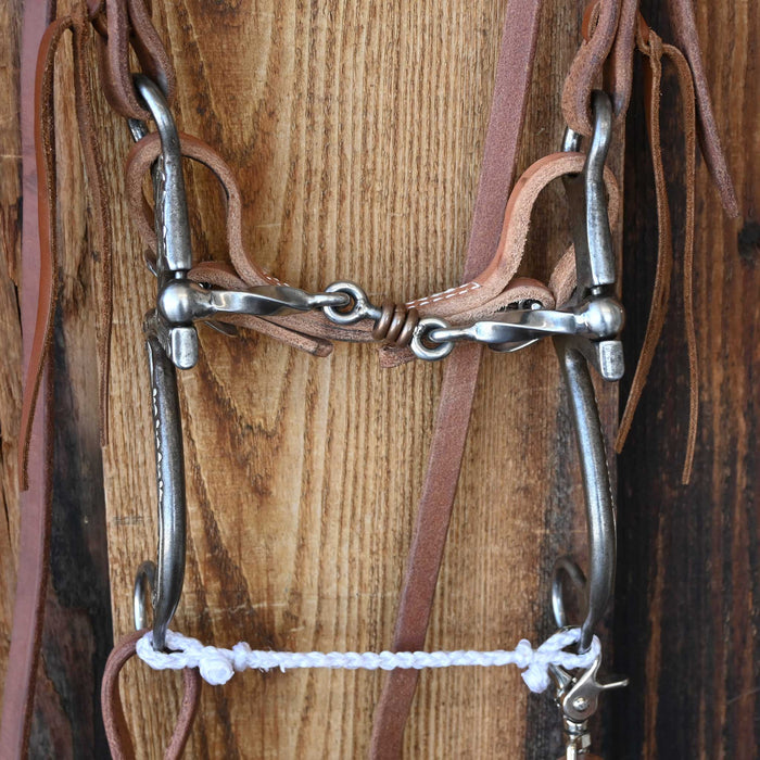 Kerry Kelley Silver Mounted 7 Slow Twist Dogbone Bridle Rig w/All New Leather