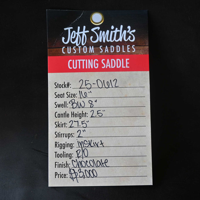 16" JEFF SMITH BUSTER WELCH CUTTING SADDLE Saddles - New Jeff Smith
