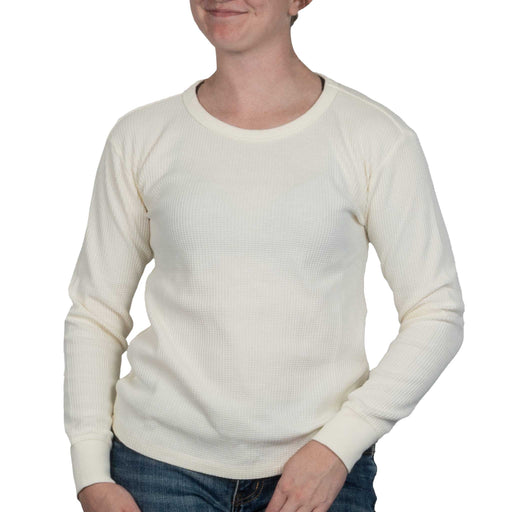 Flag & Anthem Women's Fayston Waffle Crew Top - Ecru WOMEN - Clothing - Pullovers & Hoodies Flag And Anthem