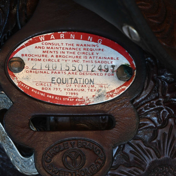 15.5" USED CIRCLE Y EQUITATION TRAIL SADDLE
