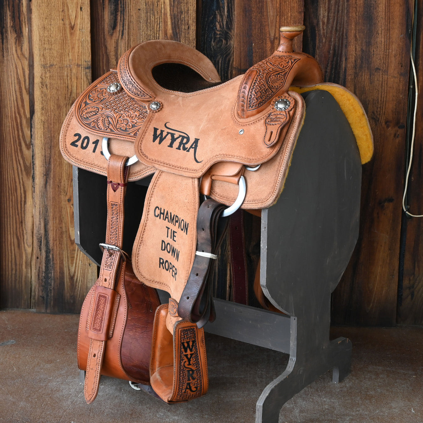 14" USED TRENT WARD CALF ROPING SADDLE Saddles - Used Trent Ward