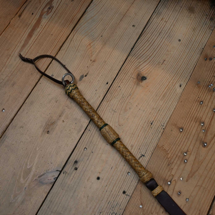 26" Bronc Willoughby quality made Braided Rawhide Quirt Tack - Whips, Crops & Quirts Bronc Willoughby