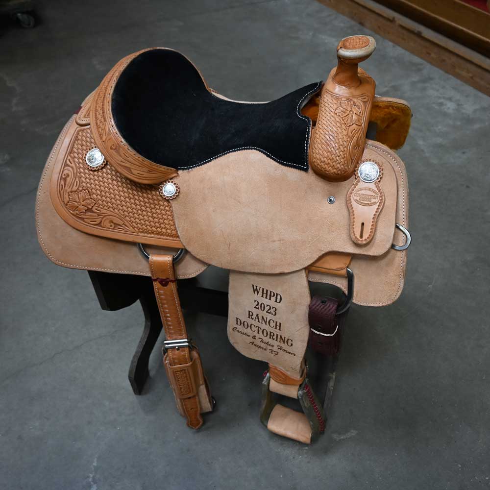 14.5" USED TESKEY'S COMPETITION SERIES ROPING SADDLE Saddles TESKEY'S SADDLERY LLC   