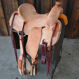 15" TESKEY'S STRIP DOWN RANCH SADDLE