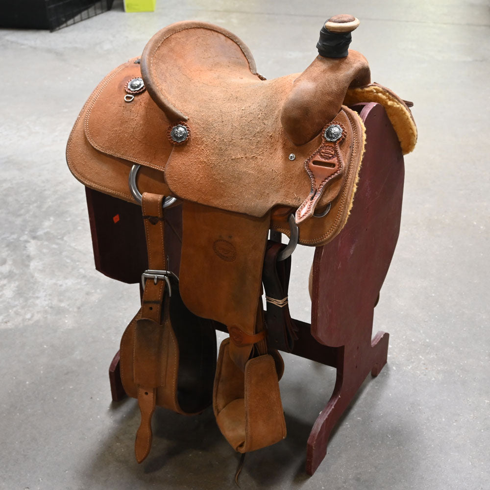 14" USED TESKEY'S ROPING SADDLE