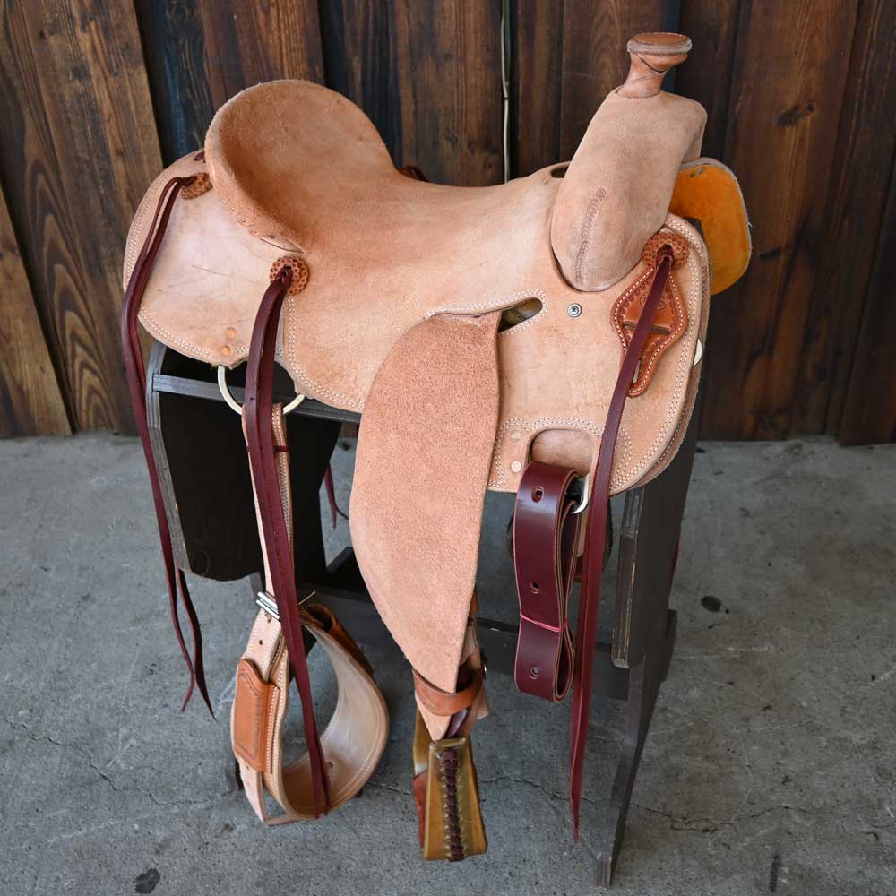 16" TESKEY'S STRIP DOWN RANCH SADDLE Saddles TESKEY'S SADDLERY LLC   