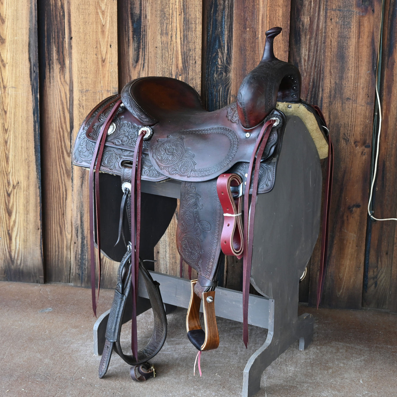 16" USED JOEY JEMISON CUTTING SADDLE Saddles - Used Joey Jemison