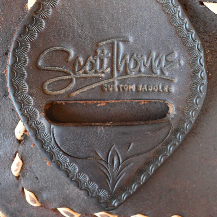 12" USED SCOTT THOMAS TEAM ROPING SADDLE