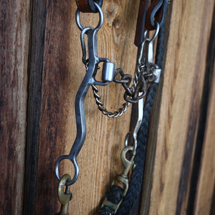 Classic Equine Ricky Green Chain Bridle Rig w/Browband Headstall