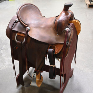 16" USED MARK CHAPMAN RANCH SADDLE Saddles Mark Chapman